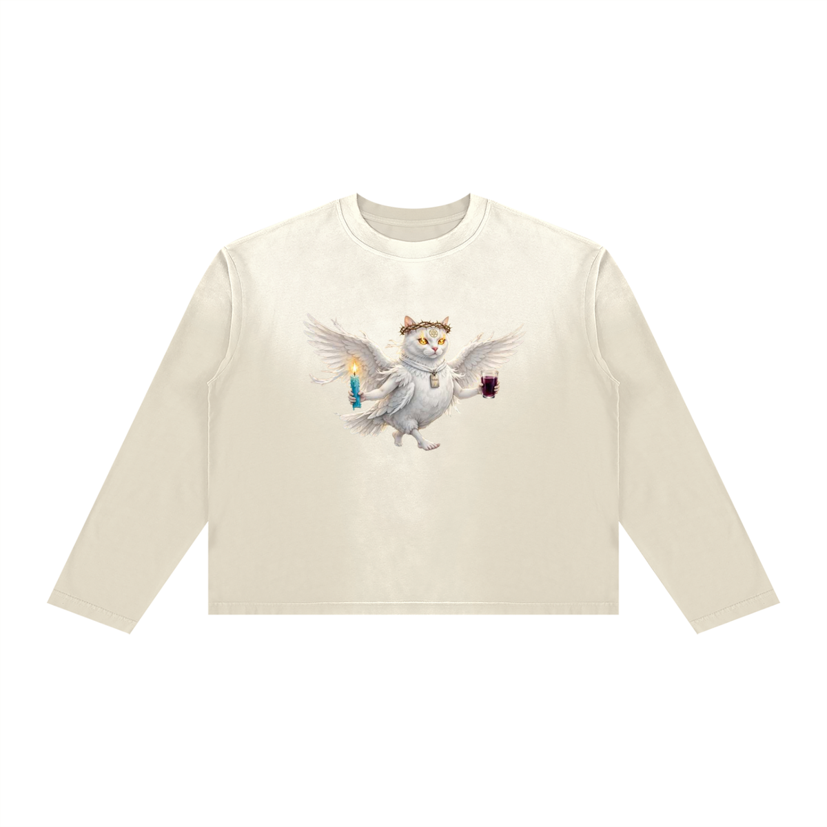Unisex Sunfade Boxy Long Sleeve T-Shirt