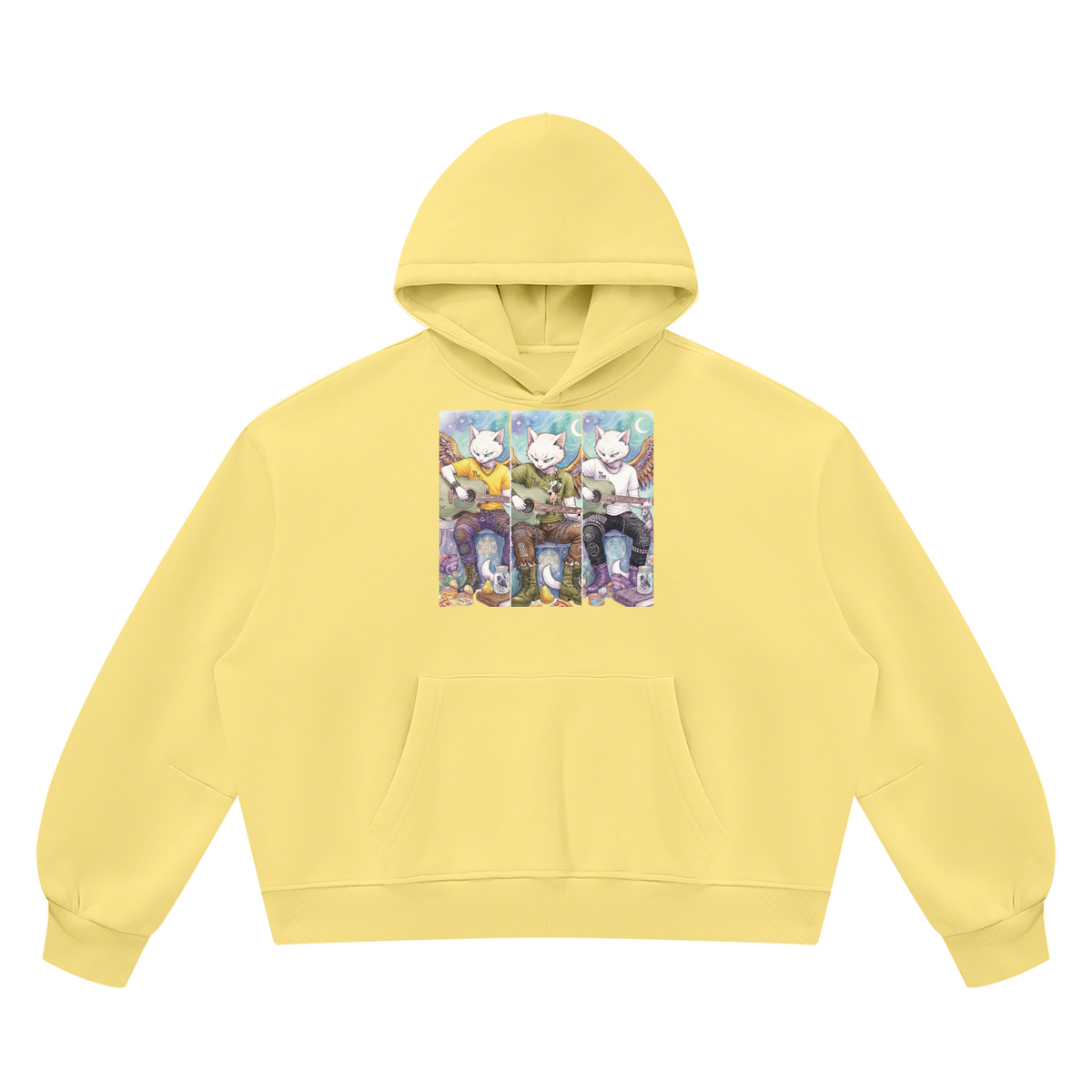 Unisex Vintage Wash Boxy Fleece Hoodie