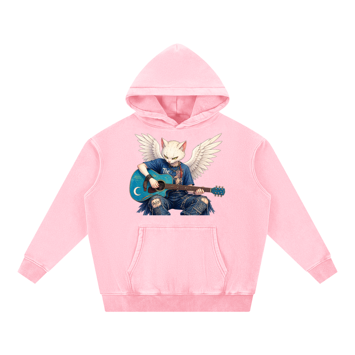 CRMB 002 Snow-Washed Oversized Fleece Hoodie — Brain Cancer Awareness