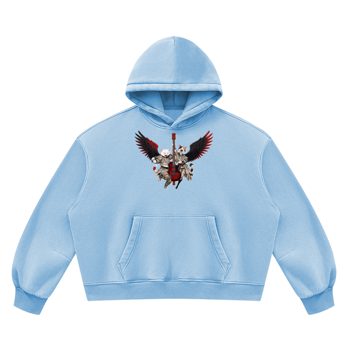 Unisex Vintage Wash Boxy Fleece Hoodie