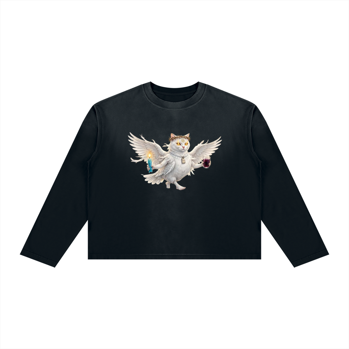 Unisex Sunfade Boxy Long Sleeve T-Shirt