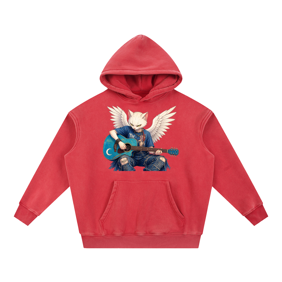 CRMB 002 Snow-Washed Oversized Fleece Hoodie — Brain Cancer Awareness