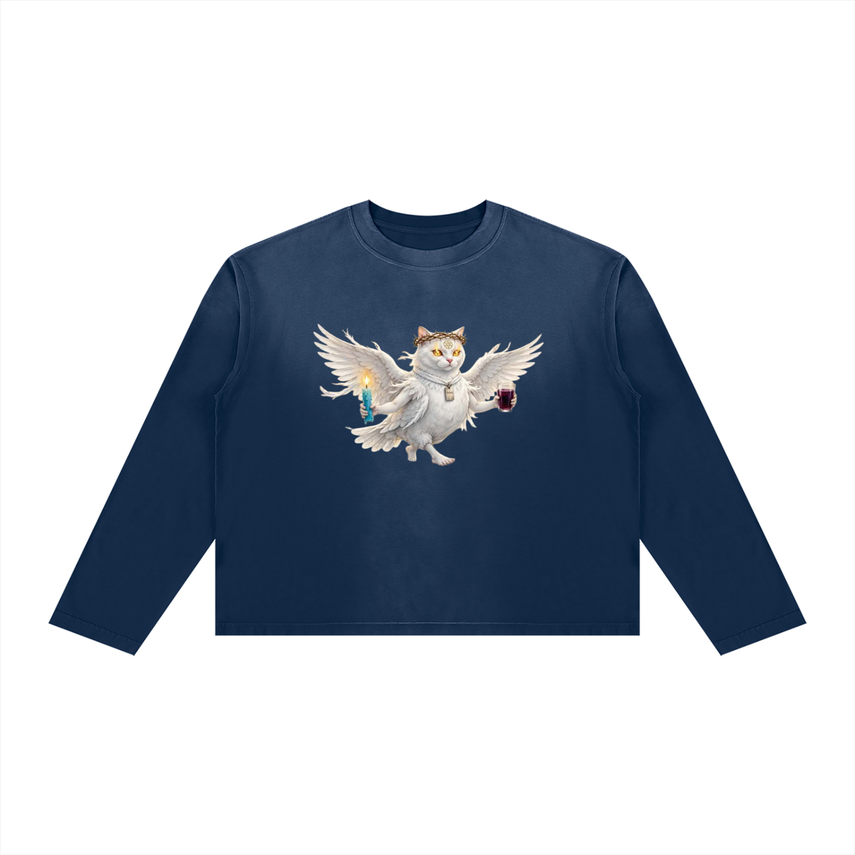 Unisex Sunfade Boxy Long Sleeve T-Shirt