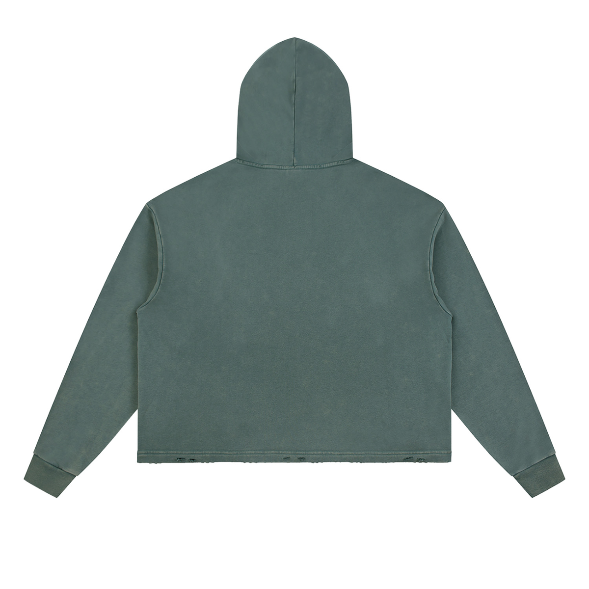 CRMB HOODIE 003 — Sun-Faded Hand-Frayed Inkprint Hoodie — BRAIN CANCER AWARENESS