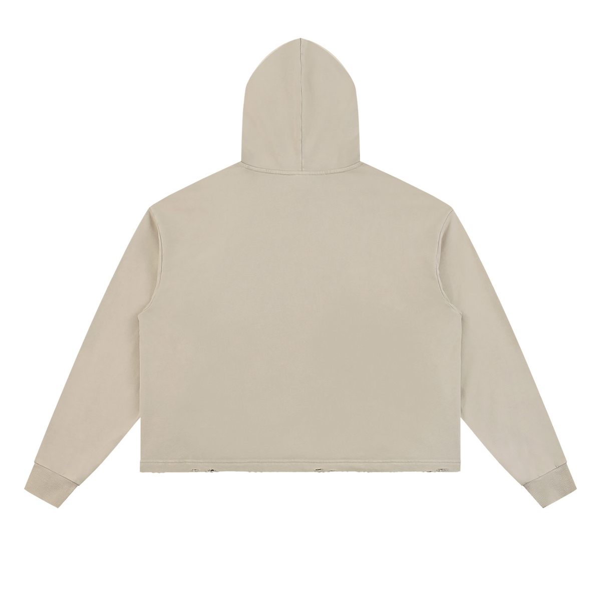 CRMB HOODIE 003 — Sun-Faded Hand-Frayed Inkprint Hoodie — BRAIN CANCER AWARENESS