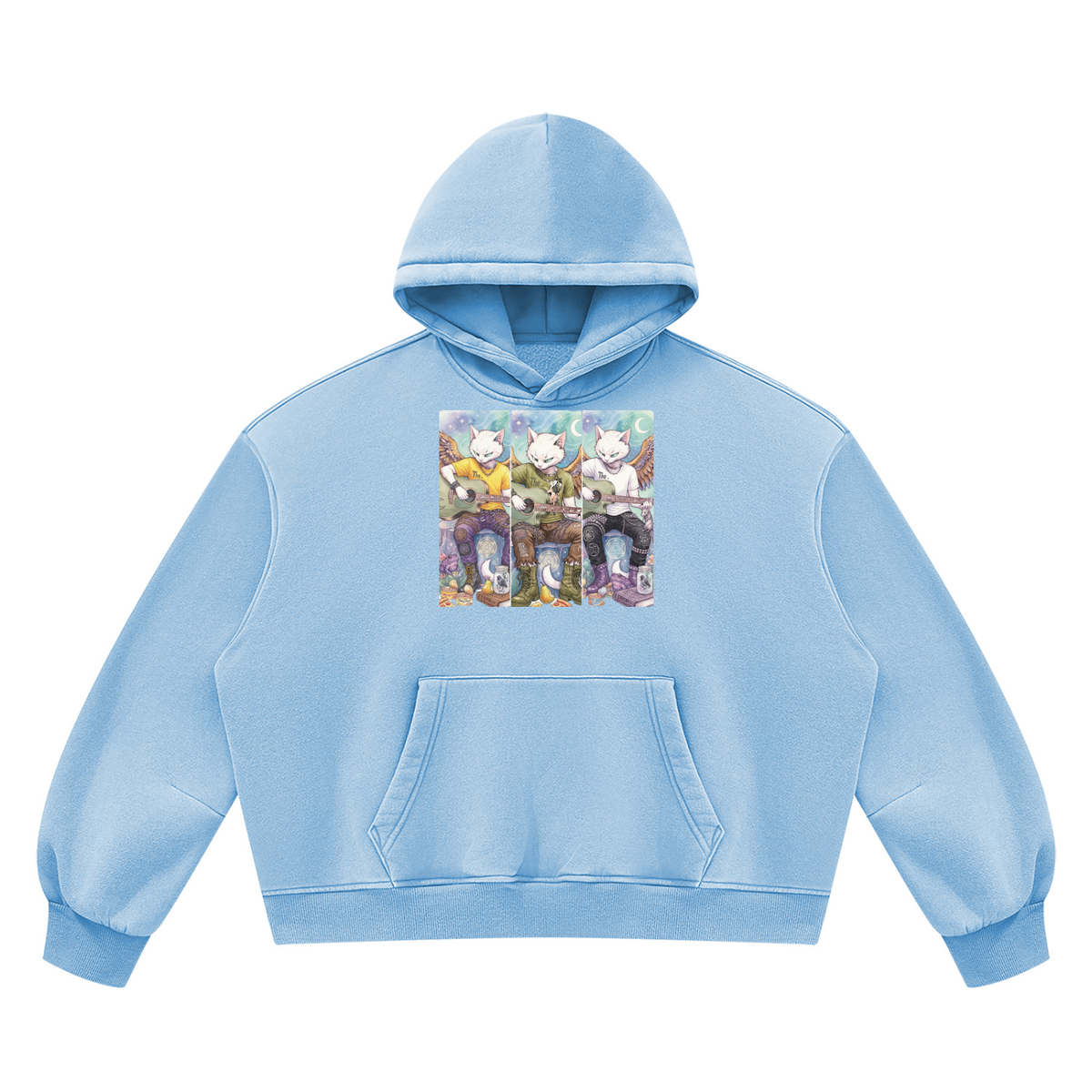 Unisex Vintage Wash Boxy Fleece Hoodie