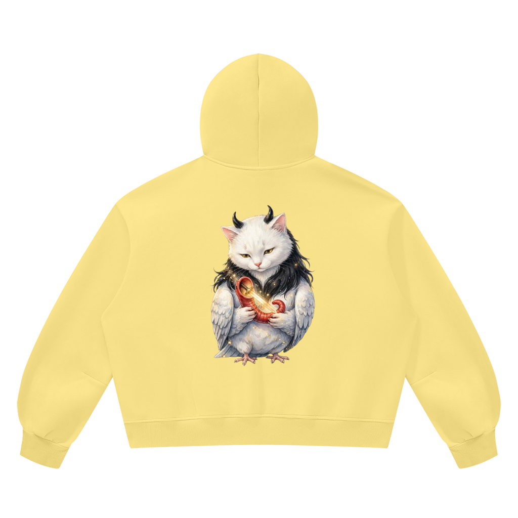 Unisex Vintage Wash Boxy Fleece Hoodie
