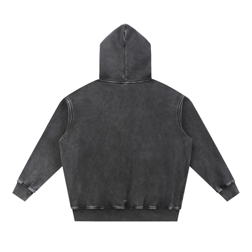 CRMB 002 Snow-Washed Oversized Fleece Hoodie — Brain Cancer Awareness
