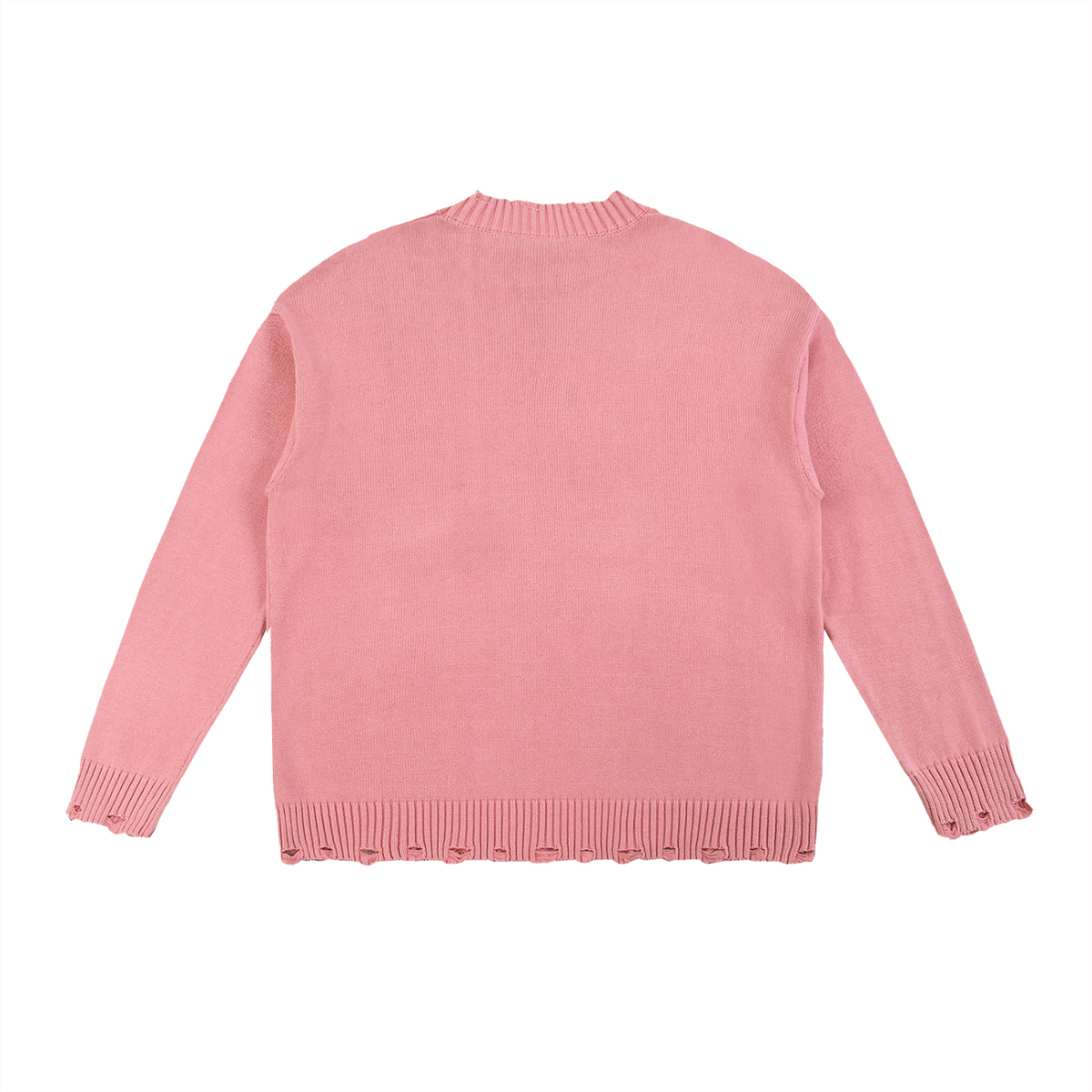 KC & CRMB Vintage-Washed Hand-Frayed Sweater — Brain Cancer Awareness