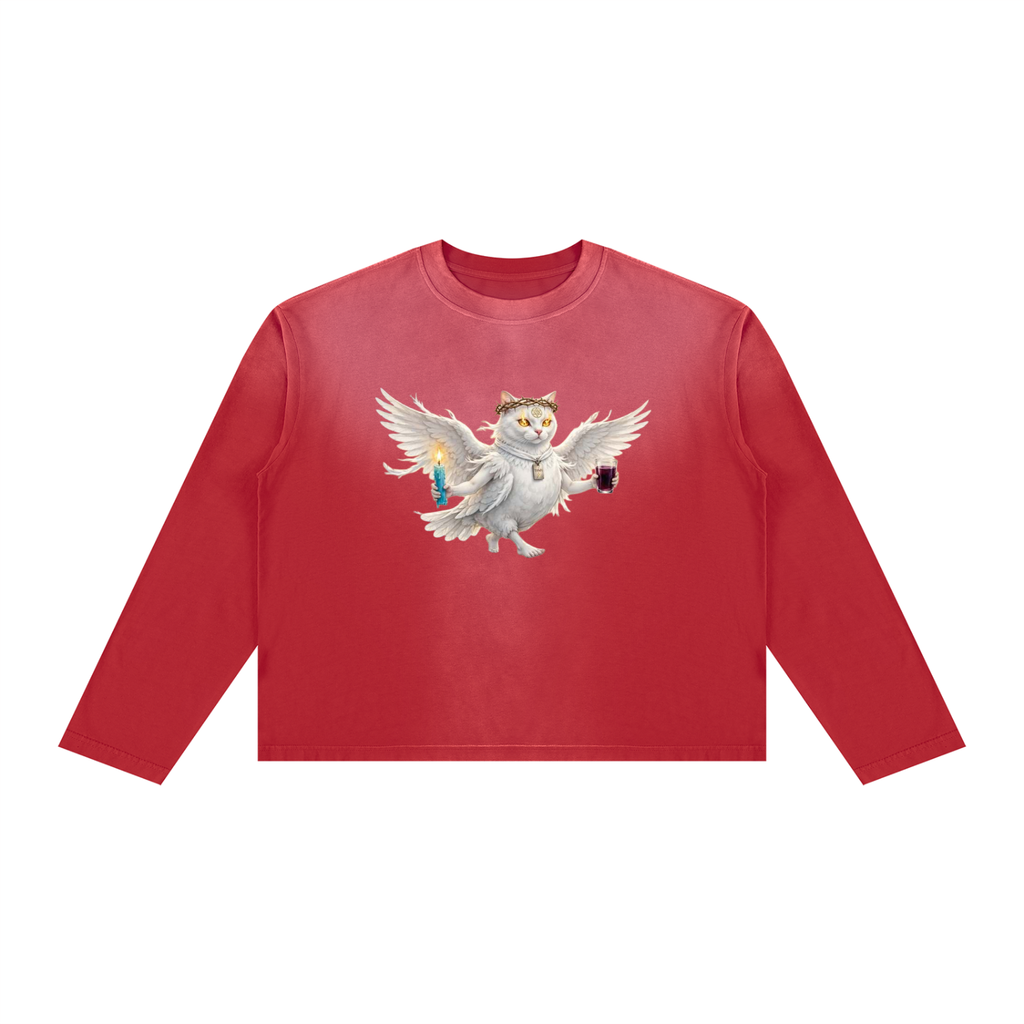 Unisex Sunfade Boxy Long Sleeve T-Shirt