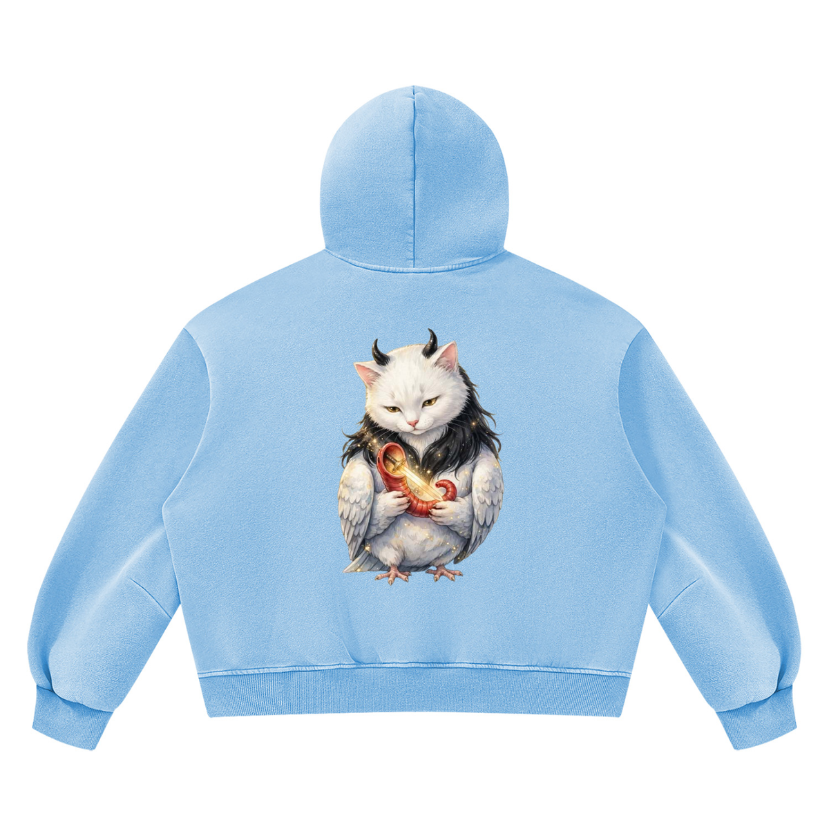 Unisex Vintage Wash Boxy Fleece Hoodie