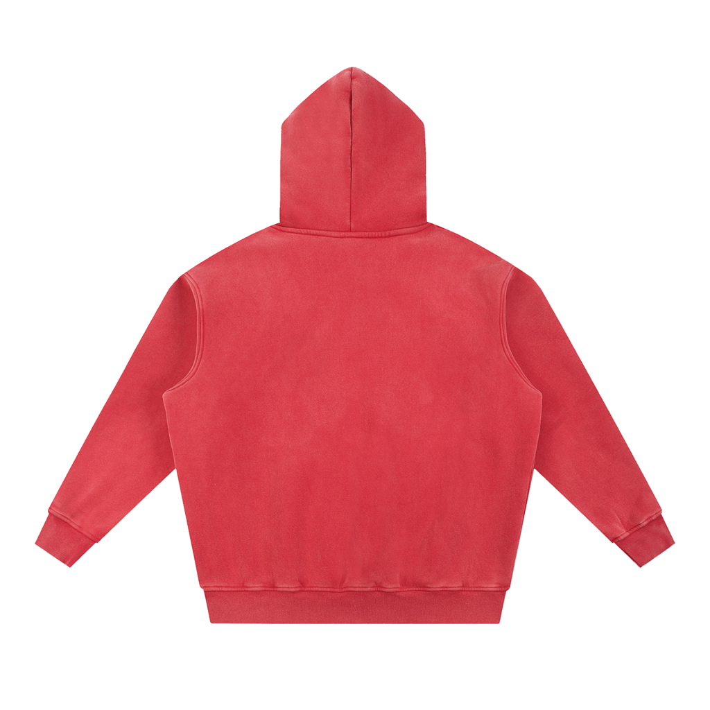 CRMB 002 Snow-Washed Oversized Fleece Hoodie — Brain Cancer Awareness