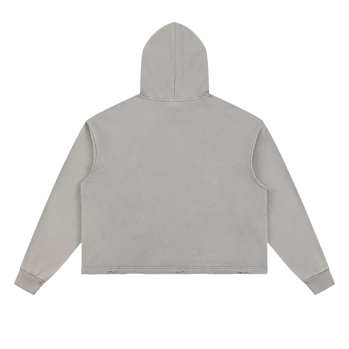 CRMB HOODIE 003 — Sun-Faded Hand-Frayed Inkprint Hoodie — BRAIN CANCER AWARENESS