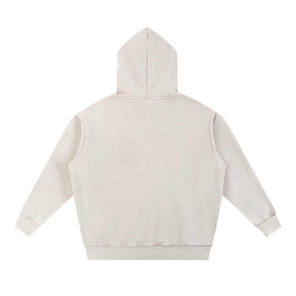 CRMB 002 Snow-Washed Oversized Fleece Hoodie — Brain Cancer Awareness