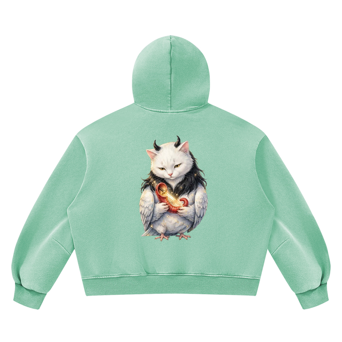 Unisex Vintage Wash Boxy Fleece Hoodie