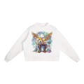 Essential Fleece Mock-Neck Crew Sweatshirt