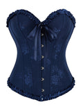 Ruffled Lace Overbust Corset Bustier – CRMBZVOID