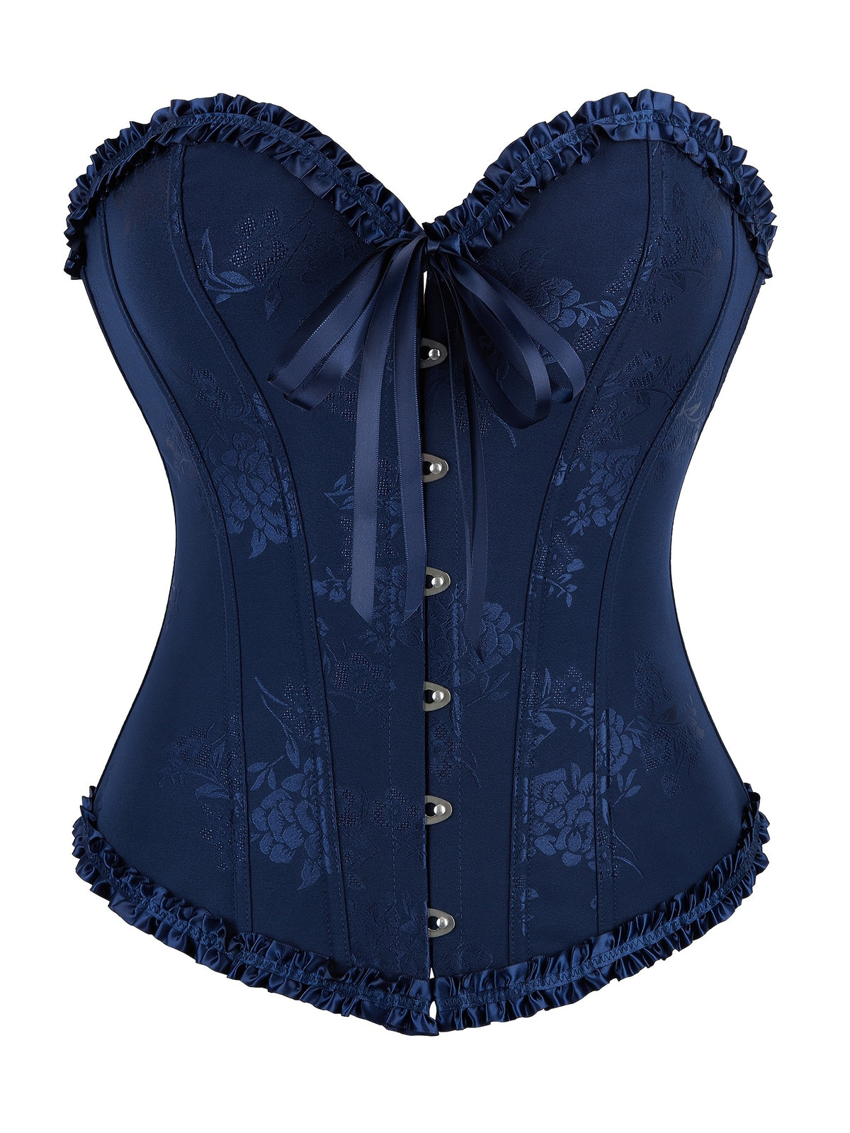 Ruffled Lace Overbust Corset Bustier – CRMBZVOID